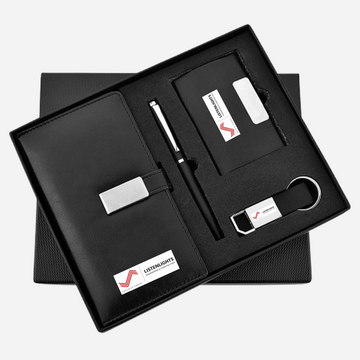 Corporate Gift Set – Pen, Keychain, Card Holder & Diary