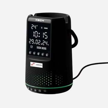 Smart Desk Clock with Built-in Speaker – DeskBoss