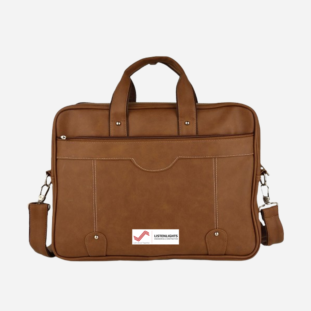 Sleek Executive Leather Laptop Bag