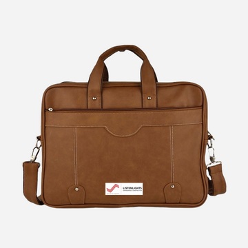 Sleek Executive Leather Laptop Bag